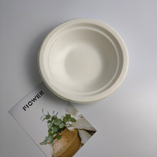400 ml-es klasszikus cukornádbagasse levestál